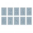 Sizzix® Texture Trades™ Embossing Folders 10PK - Numbers Set  By Tim Holtz®