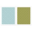 Sizzix® Textured Impressions™ Embossing Folder Set 2PK - Dotted Squares by Stephanie Barnard™