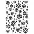Woodware® Craft Collection - Snowflakes & Sparkles Clear stamp