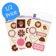 cArt-Us® So Sweet Collection - Glitter Embossed Sticker Bundle (3 pk)