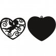 Marianne D® Craftables Die Set 2pk - Valentine Angel Heart Tag