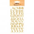Habico® Signature Range - Glitter Stickers, Uppercase (Gold)