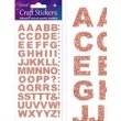 Eleganza® Craft Stickers - Alphabet, Block - Rose Gold