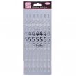 Anita's® Outline Stickers - Large Numbers, Silver