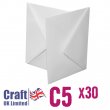 Craft UK© Ltd - C5 White Envelopes, 30 pk