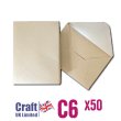 Craft UK© Ltd - C6 Envelopes, 50 pk, Pearlescent Mink
