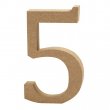 Creativ Company® MDF Wooden Symbol - Number 5