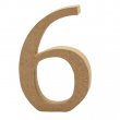Creativ Company® MDF Wooden Symbol - Number 6