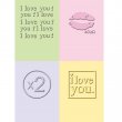Cuttlebug® Embossing Folder Mini Set - I Love You