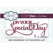 Craft Dies by Sue Wilson© - The Mini Expressions Collection, On Your Special Day