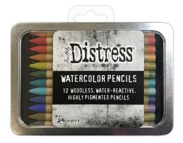Tim Holtz® Distress Woodless Watercolour Pencils (12 pcs) - Set #3 inc. Free A6 Project Cards*