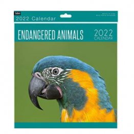 Tallon© 2022 'Month-to-View' Wall Calendar - Endangered Animals