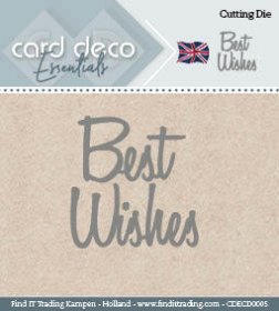 Card Deco™ Essentials Cutting Dies - Best Wishes
