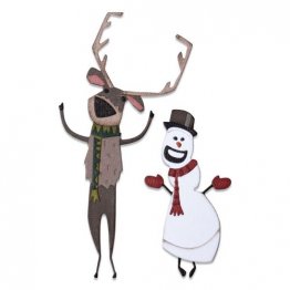 Sizzix® Thinlits™ Die Set 15PK - Papercut Christmas #2, Colorize™ by Tim Holtz®