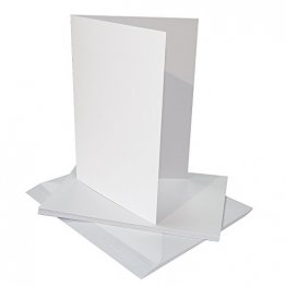 Craft UK© Ltd - A4 White Cards & Envelopes, 10 pk