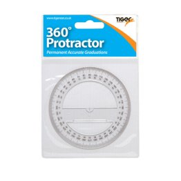 Tiger® Geometry - 360° Clear Protractor