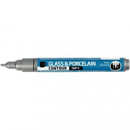 Creativ Company® Glass & Porcelain Contour Pen - Silver