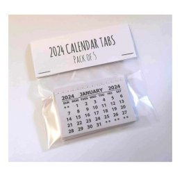 2024 Calendar Tabs - 5 pack