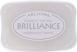 TSUKNEKO® Brilliance™ Moonlight White Pigment Ink Pad