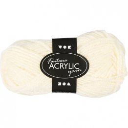 Creativ Company® Fantasia Acrylic Yarn, 50g - Off-White