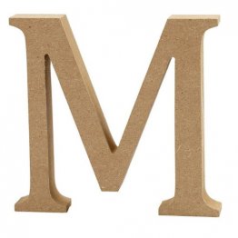 Creativ Company® MDF Wooden Symbol - Letter M