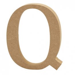 Creativ Company® MDF Wooden Symbol - Letter Q