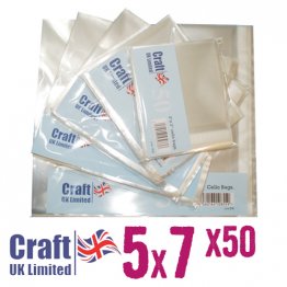 Craft UK© Ltd - 5 x 7 Cello Bags (50pk)