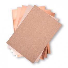 Sizzix™ Surfacez - 8" x 11.5" ( 50PK) The Opulent Card Stock Pack - Rose Gold
