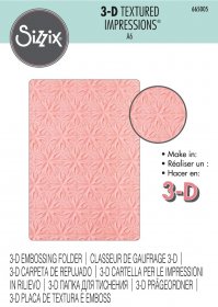 Sizzix® 3-D Textured Impressions™ Embossing Folder - Geometric Flowers by Sizzix®