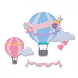 Sizzix® Thinlits™ Die Set 10PK - Hot Air Balloon by Olivia Rose®