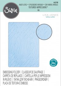 Sizzix® Multi-Level Textured Impressions™ Embossing Folder - Geo Diamonds by Lisa Jones®