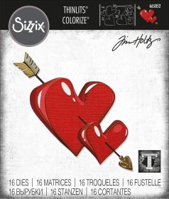 Sizzix® Thinlits™ Die Set 16PK - Lovestruck Colorize by Tim Holtz®