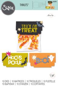 Sizzix® Thinlits™ Die Set 10PK - Halloween Toppers by Olivia Rose®