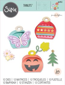Sizzix® Thinlits™ Die Set 12PK - Holiday Gift Boxes by Jennifer Ogborn®