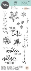 Sizzix® Clear Stamps - Winter Sentiments by Jennifer Ogborn®