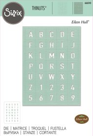 Sizzix® Thinlits™ Die - Tile Alphanumeric by Eileen Hull®