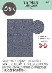 Sizzix® 3-D Textured Impressions™ Embossing Folder - Ornamental Spiral by Sizzix®
