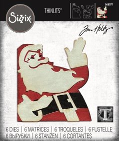 Sizzix® Thinlits™ Die Set 6PK - Retro Santa by Tim Holtz®