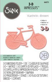 Sizzix® 3-D Impresslits™ Embossing Folder - Bicycle by Kath Breen®