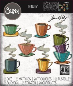 Sizzix® Thinlits™ Die Set 28PK - Papercut Café by Tim Holtz®