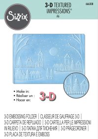 Sizzix® 3-D Textured Impressions™ Embossing Folder - Winter Village by Sizzix®