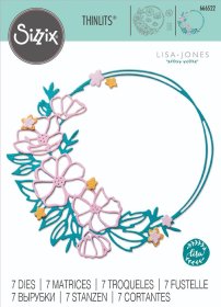 Sizzix® Thinlits™ Die Set 7PK - Floral Round by Lisa Jones®