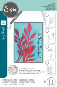 Sizzix® A6 Layered Stencils (4pk) - Cosmopolitan, Frond by Stacy Parks®