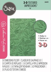 Sizzix® 3-D Textured Impressions® Embossing Folder – Jungle Textures by Catherine Pooler