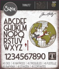 Sizzix® Thinlits™ Die Set 45PK - Vault World Travel by Tim Holtz®