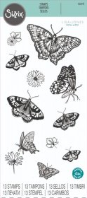 Sizzix® Clear Stamp Set 13PK - Nature Butterflies by Lisa Jones®