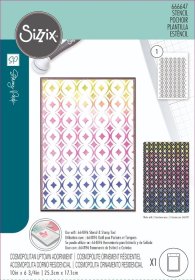 Sizzix® A5 Layered Stencil - Cosmopolitan, Uptown Adornment by Stacey Park®