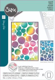 Sizzix® A5 Layered Stencil - Cosmopolitan, Ecliptic Adornment by Stacey Park®