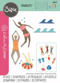 Sizzix® Thinlits™ Die Set 20PK - Synchronized Swimmers #2 by Catherine Pooler®