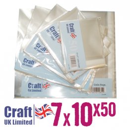 Craft UK© Ltd - 7 x 10 Cello Bags (50pk)